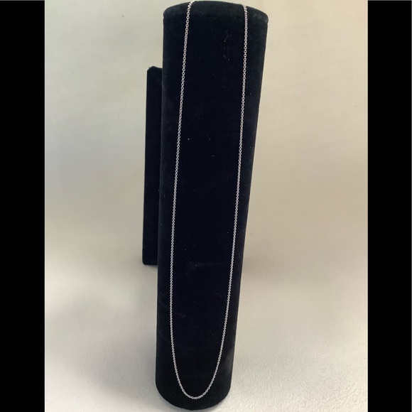 New Without Tag, 14 Karat White Gold 18.5” Chain - Picture 3 of 6